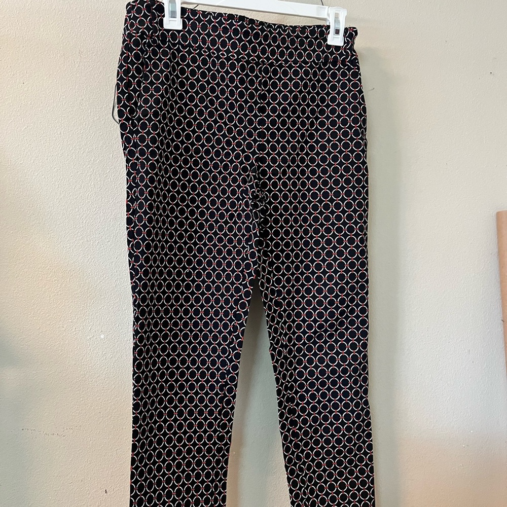 JL Black and White Geometric Pattern Pants